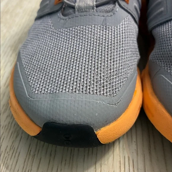 Little Kids OnCloud On Cloudswift Running Sneaker Shoes (Grey/Orange) - Picture 3 of 11